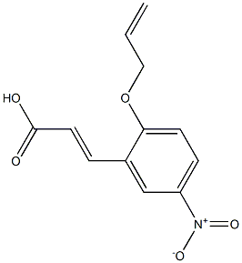 3-[5-nitro-2-(prop-2-en-1-yloxy)phenyl]prop-2-enoic acid Struktur