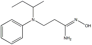 3-[butan-2-yl(phenyl)amino]-N'-hydroxypropanimidamide Struktur