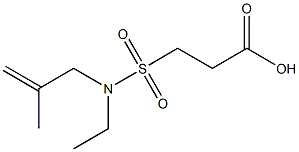 3-[ethyl(2-methylprop-2-en-1-yl)sulfamoyl]propanoic acid Struktur