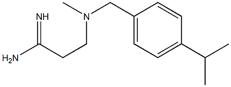 3-[methyl({[4-(propan-2-yl)phenyl]methyl})amino]propanimidamide Struktur