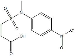 3-[methyl(4-nitrophenyl)sulfamoyl]propanoic acid Struktur