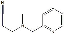 3-[methyl(pyridin-2-ylmethyl)amino]propanenitrile Struktur