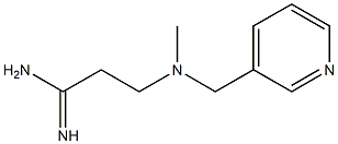 3-[methyl(pyridin-3-ylmethyl)amino]propanimidamide Struktur