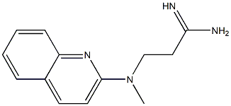 3-[methyl(quinolin-2-yl)amino]propanimidamide Struktur