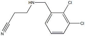 3-{[(2,3-dichlorophenyl)methyl]amino}propanenitrile Struktur