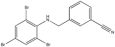 3-{[(2,4,6-tribromophenyl)amino]methyl}benzonitrile Struktur