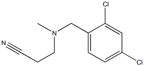 3-{[(2,4-dichlorophenyl)methyl](methyl)amino}propanenitrile Struktur