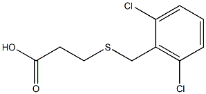 3-{[(2,6-dichlorophenyl)methyl]sulfanyl}propanoic acid Struktur