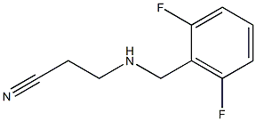 3-{[(2,6-difluorophenyl)methyl]amino}propanenitrile Struktur