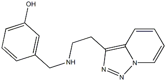 3-{[(2-{[1,2,4]triazolo[3,4-a]pyridin-3-yl}ethyl)amino]methyl}phenol Struktur