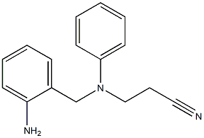 3-{[(2-aminophenyl)methyl](phenyl)amino}propanenitrile Struktur