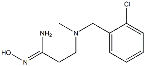 3-{[(2-chlorophenyl)methyl](methyl)amino}-N'-hydroxypropanimidamide Struktur