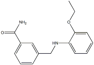 3-{[(2-ethoxyphenyl)amino]methyl}benzamide Struktur