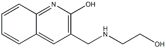 3-{[(2-hydroxyethyl)amino]methyl}quinolin-2-ol Struktur