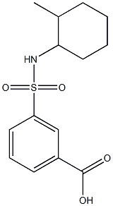 3-{[(2-methylcyclohexyl)amino]sulfonyl}benzoic acid Struktur