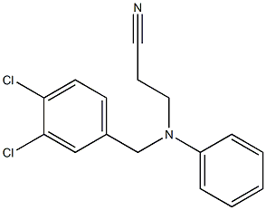 3-{[(3,4-dichlorophenyl)methyl](phenyl)amino}propanenitrile Struktur