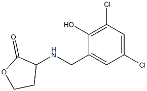 3-{[(3,5-dichloro-2-hydroxyphenyl)methyl]amino}oxolan-2-one Struktur