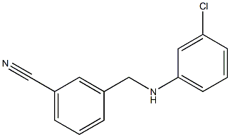 3-{[(3-chlorophenyl)amino]methyl}benzonitrile Struktur