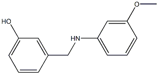 3-{[(3-methoxyphenyl)amino]methyl}phenol Struktur