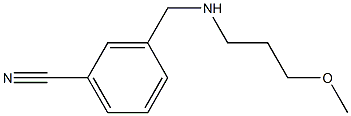 3-{[(3-methoxypropyl)amino]methyl}benzonitrile Struktur