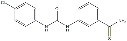 3-{[(4-chlorophenyl)carbamoyl]amino}benzene-1-carbothioamide Struktur