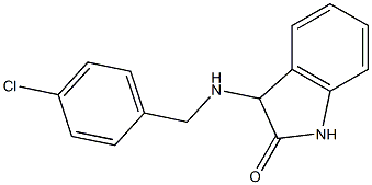 3-{[(4-chlorophenyl)methyl]amino}-2,3-dihydro-1H-indol-2-one Struktur