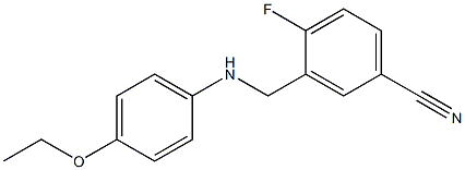 3-{[(4-ethoxyphenyl)amino]methyl}-4-fluorobenzonitrile Struktur