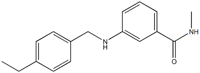 3-{[(4-ethylphenyl)methyl]amino}-N-methylbenzamide Struktur