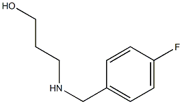 3-{[(4-fluorophenyl)methyl]amino}propan-1-ol Struktur