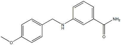 3-{[(4-methoxyphenyl)methyl]amino}benzamide Struktur