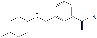 3-{[(4-methylcyclohexyl)amino]methyl}benzamide Struktur