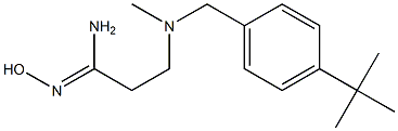 3-{[(4-tert-butylphenyl)methyl](methyl)amino}-N'-hydroxypropanimidamide Struktur