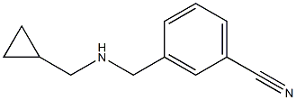 3-{[(cyclopropylmethyl)amino]methyl}benzonitrile Struktur