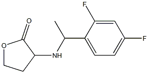 3-{[1-(2,4-difluorophenyl)ethyl]amino}oxolan-2-one Struktur