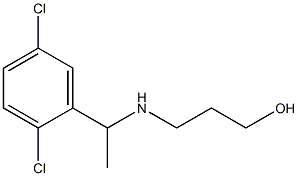 3-{[1-(2,5-dichlorophenyl)ethyl]amino}propan-1-ol Struktur