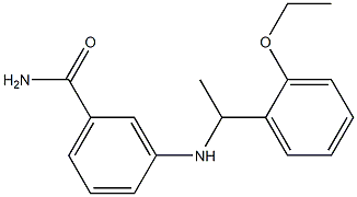 3-{[1-(2-ethoxyphenyl)ethyl]amino}benzamide Struktur