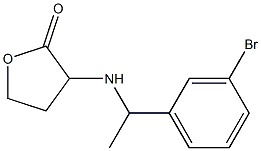 3-{[1-(3-bromophenyl)ethyl]amino}oxolan-2-one Struktur