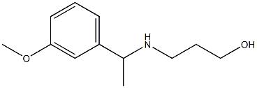 3-{[1-(3-methoxyphenyl)ethyl]amino}propan-1-ol Struktur