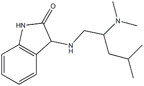 3-{[2-(dimethylamino)-4-methylpentyl]amino}-2,3-dihydro-1H-indol-2-one Struktur