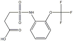 3-{[2-(trifluoromethoxy)phenyl]sulfamoyl}propanoic acid Struktur