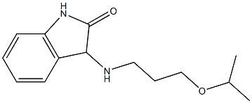 3-{[3-(propan-2-yloxy)propyl]amino}-2,3-dihydro-1H-indol-2-one Struktur