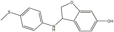 3-{[4-(methylsulfanyl)phenyl]amino}-2,3-dihydro-1-benzofuran-6-ol Struktur