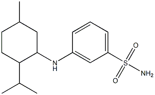 3-{[5-methyl-2-(propan-2-yl)cyclohexyl]amino}benzene-1-sulfonamide Struktur