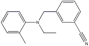 3-{[ethyl(2-methylphenyl)amino]methyl}benzonitrile Struktur