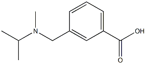 3-{[methyl(propan-2-yl)amino]methyl}benzoic acid Struktur