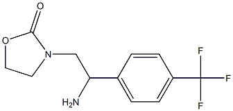 3-{2-amino-2-[4-(trifluoromethyl)phenyl]ethyl}-1,3-oxazolidin-2-one Struktur