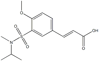 3-{4-methoxy-3-[methyl(propan-2-yl)sulfamoyl]phenyl}prop-2-enoic acid Struktur