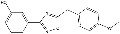 3-{5-[(4-methoxyphenyl)methyl]-1,2,4-oxadiazol-3-yl}phenol Struktur