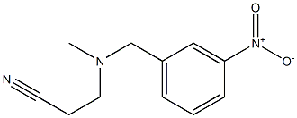 3-{methyl[(3-nitrophenyl)methyl]amino}propanenitrile Struktur