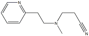 3-{methyl[2-(pyridin-2-yl)ethyl]amino}propanenitrile Struktur